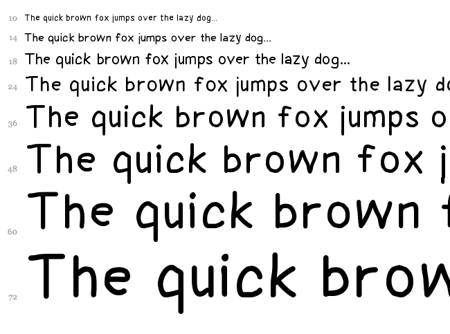 Coyotris Comic font waterfall